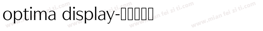 optima display字体转换